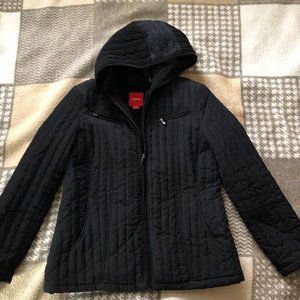 Espirit Quilted Black Winter Coat